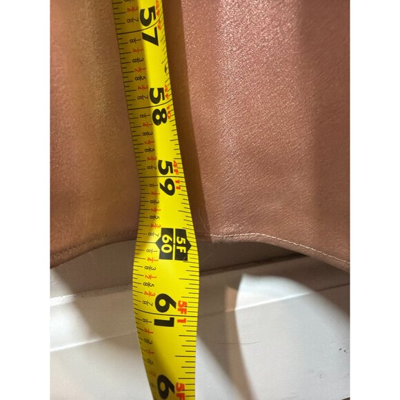 Birdy Grey Blush Pink Satin Evening Gown Size XS Elegant Formal Maxi Slit Dress - Picture 10 of 10